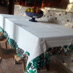 Toalha de Mesa com Barrados de Chita Toalha de Mesa com Barrados de Chita